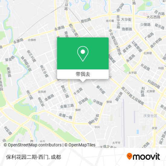 保利花园二期-西门地图