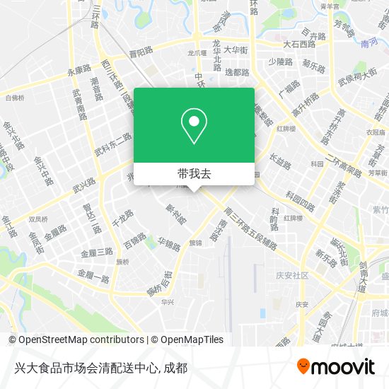 兴大食品市场会清配送中心地图