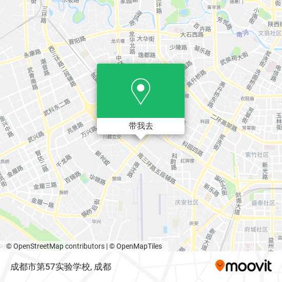 成都市第57实验学校地图