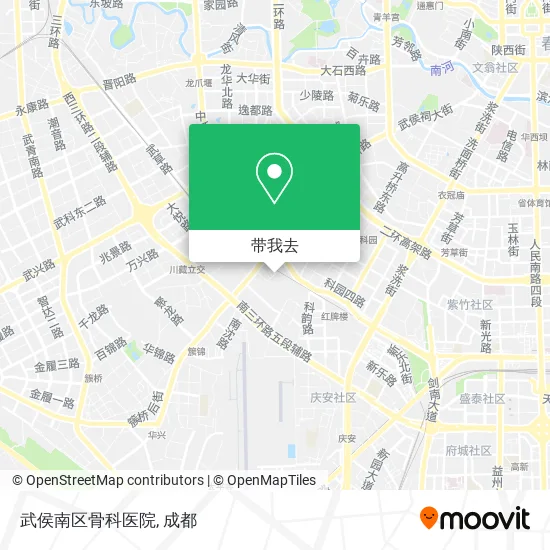 武侯南区骨科医院地图