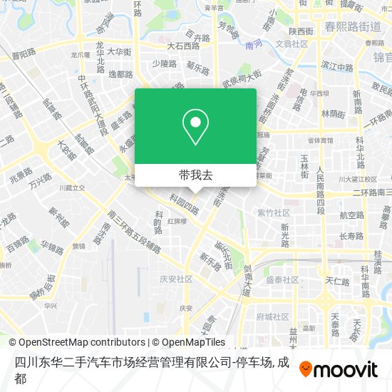 四川东华二手汽车市场经营管理有限公司-停车场地图