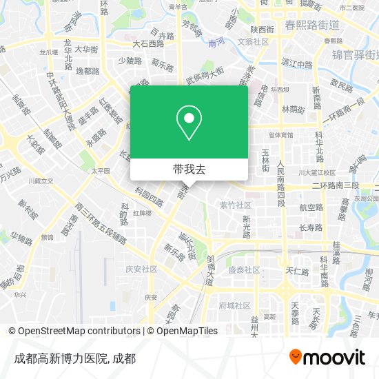 成都高新博力医院地图