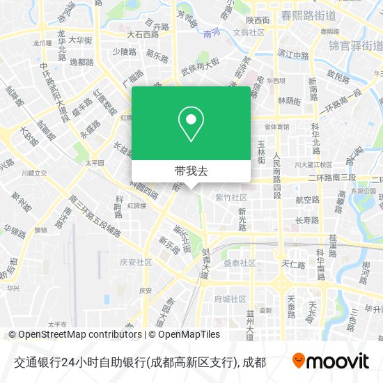 交通银行24小时自助银行(成都高新区支行)地图