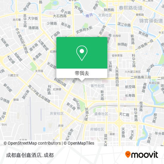 成都鑫创鑫酒店地图