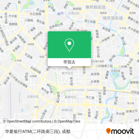 华夏银行ATM(二环路南三段)地图