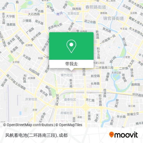 风帆蓄电池(二环路南三段)地图