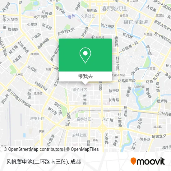 风帆蓄电池(二环路南三段)地图