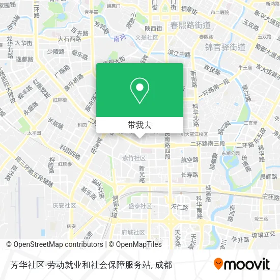 芳华社区-劳动就业和社会保障服务站地图
