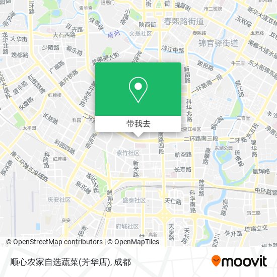 顺心农家自选蔬菜(芳华店)地图