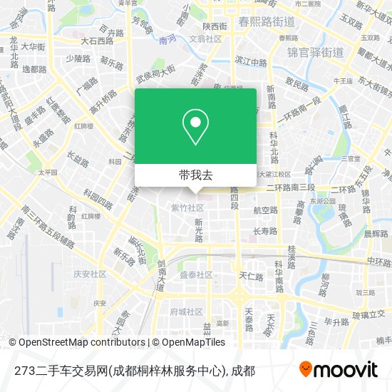 273二手车交易网(成都桐梓林服务中心)地图