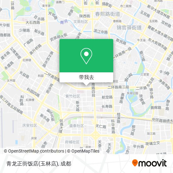 青龙正街饭店(玉林店)地图