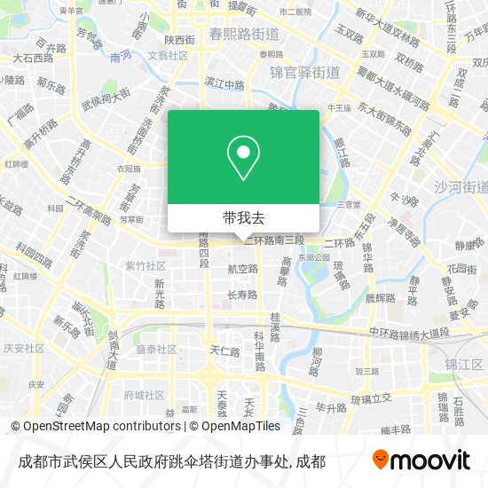 成都市武侯区人民政府跳伞塔街道办事处地图