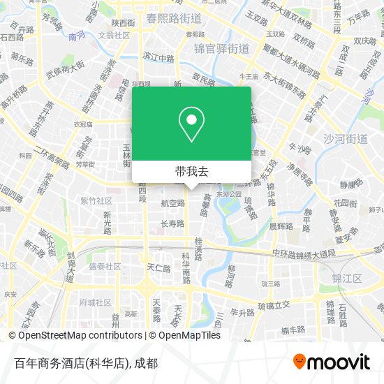 百年商务酒店(科华店)地图