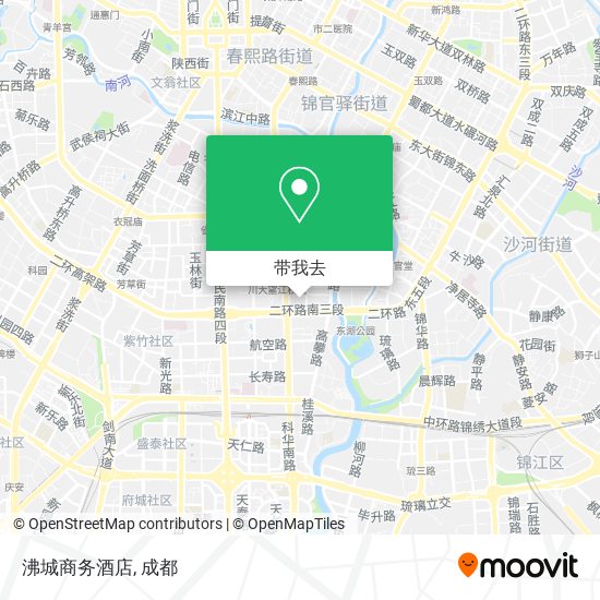 沸城商务酒店地图