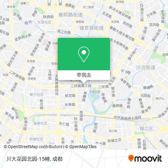 川大花园北园-15幢地图