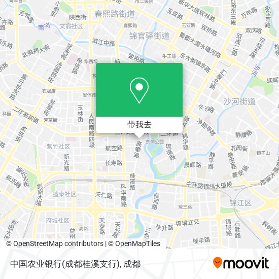 中国农业银行(成都桂溪支行)地图