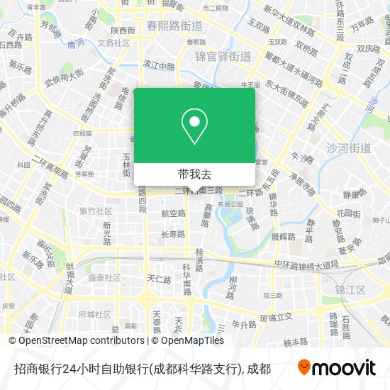 招商银行24小时自助银行(成都科华路支行)地图
