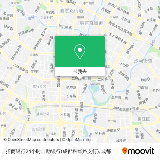 招商银行24小时自助银行(成都科华路支行)地图