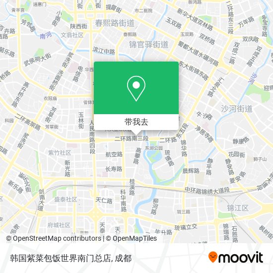 韩国紫菜包饭世界南门总店地图