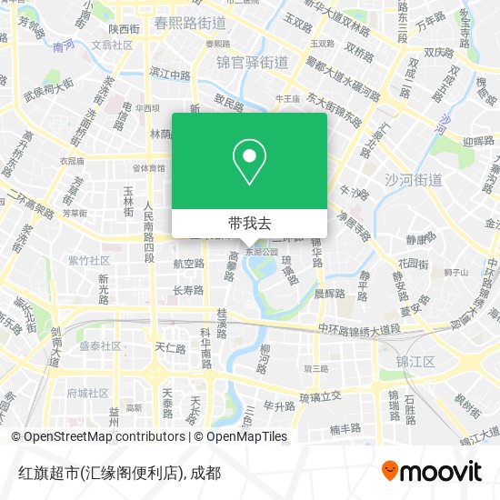 红旗超市(汇缘阁便利店)地图