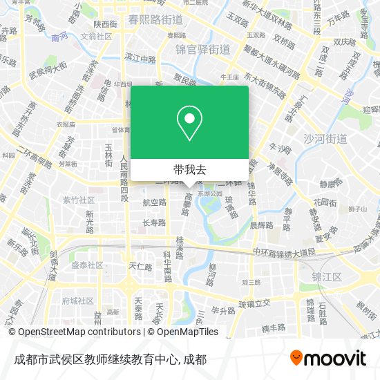成都市武侯区教师继续教育中心地图