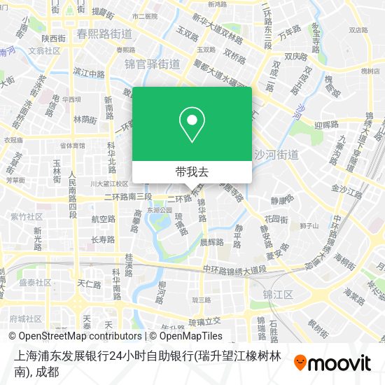上海浦东发展银行24小时自助银行(瑞升望江橡树林南)地图