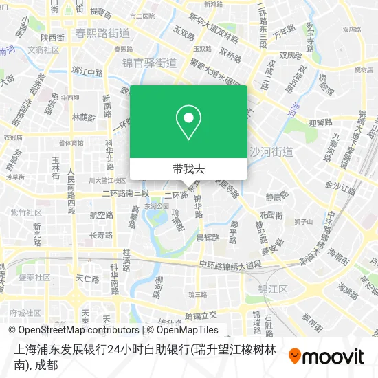 上海浦东发展银行24小时自助银行(瑞升望江橡树林南)地图