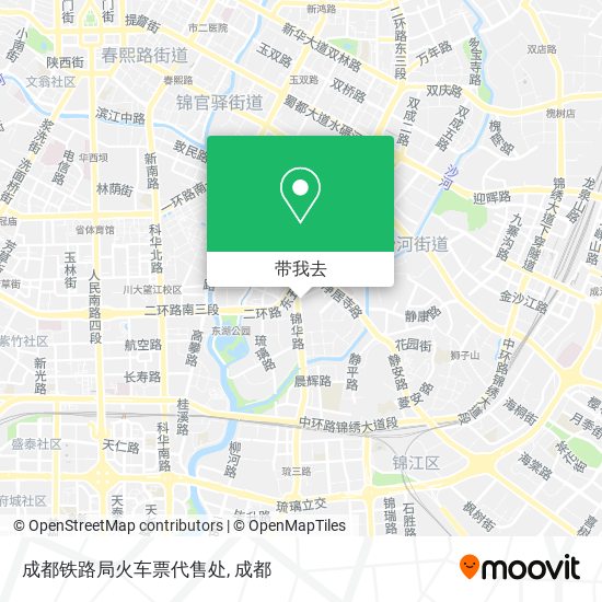 成都铁路局火车票代售处地图