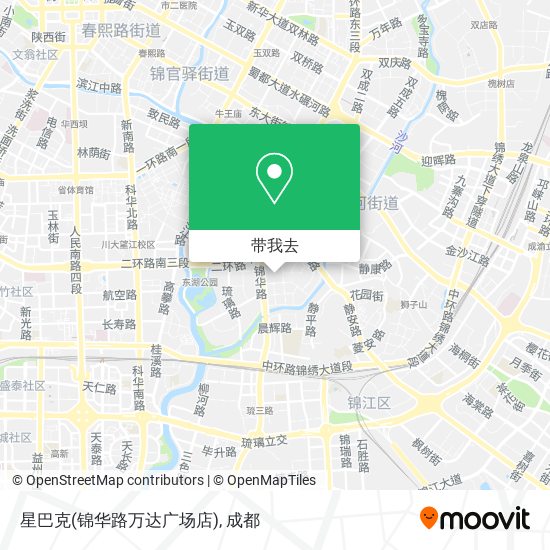 星巴克(锦华路万达广场店)地图