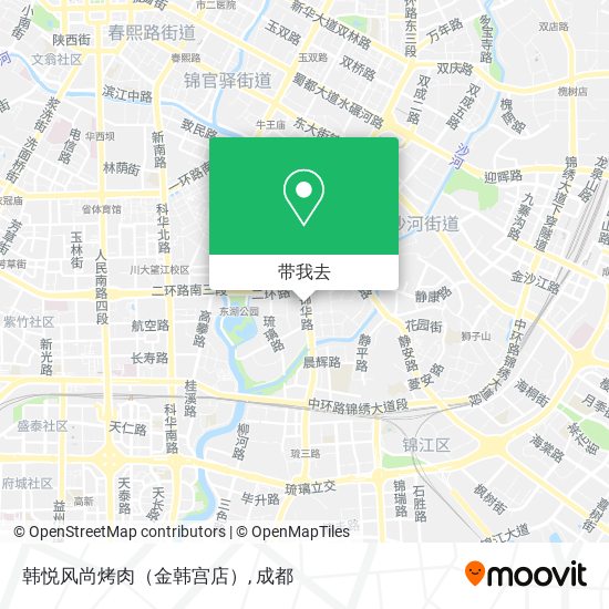 韩悦风尚烤肉（金韩宫店）地图