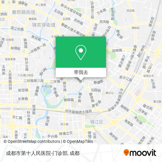 成都市第十人民医院-门诊部地图