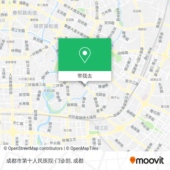 成都市第十人民医院-门诊部地图
