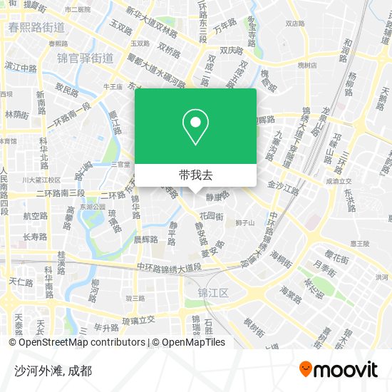 沙河外滩地图