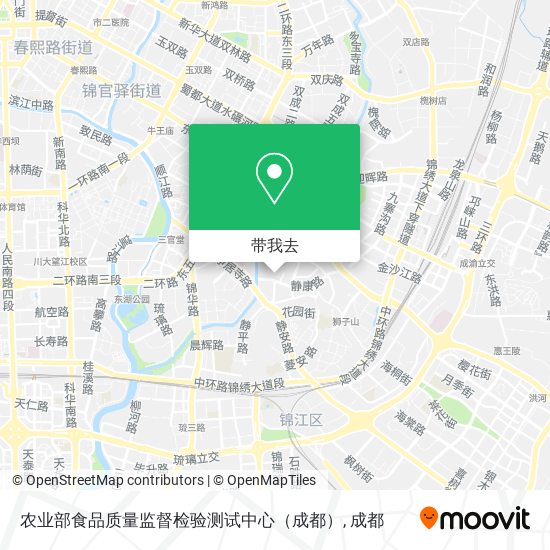 农业部食品质量监督检验测试中心（成都）地图