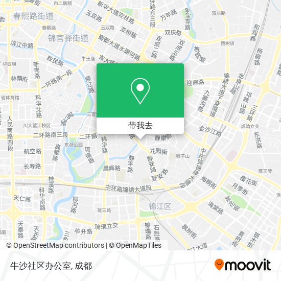 牛沙社区办公室地图