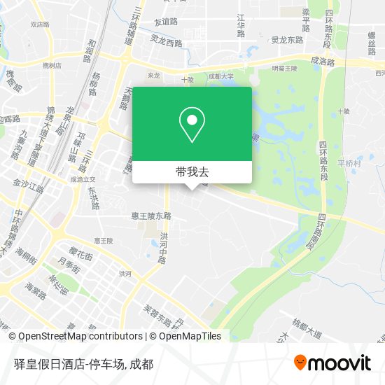 驿皇假日酒店-停车场地图