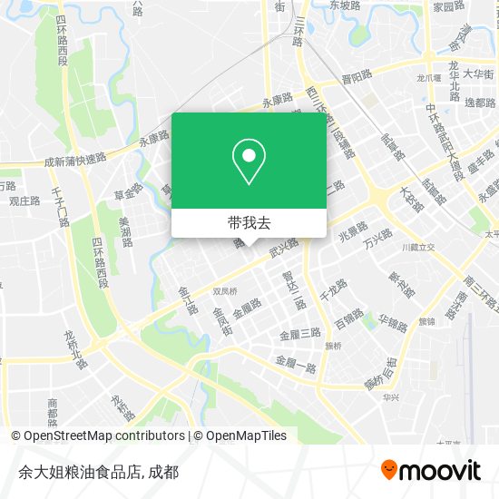 余大姐粮油食品店地图