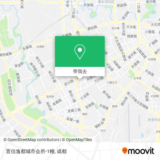 置信逸都城市会所-1幢地图
