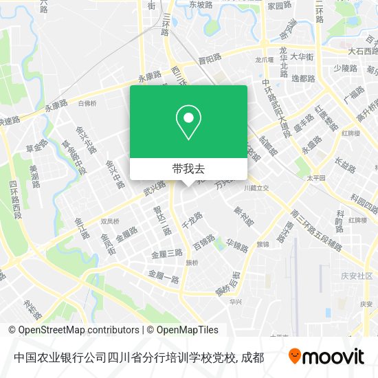 中国农业银行公司四川省分行培训学校党校地图