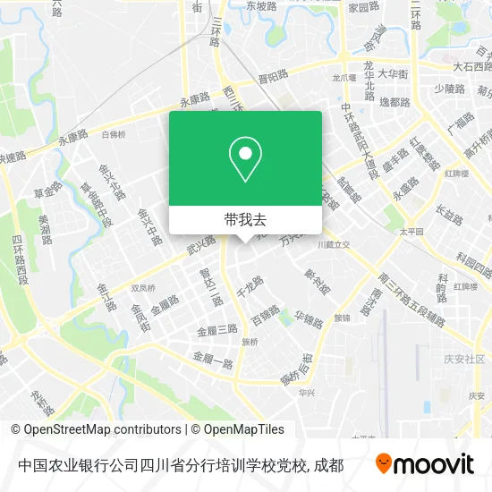 中国农业银行公司四川省分行培训学校党校地图