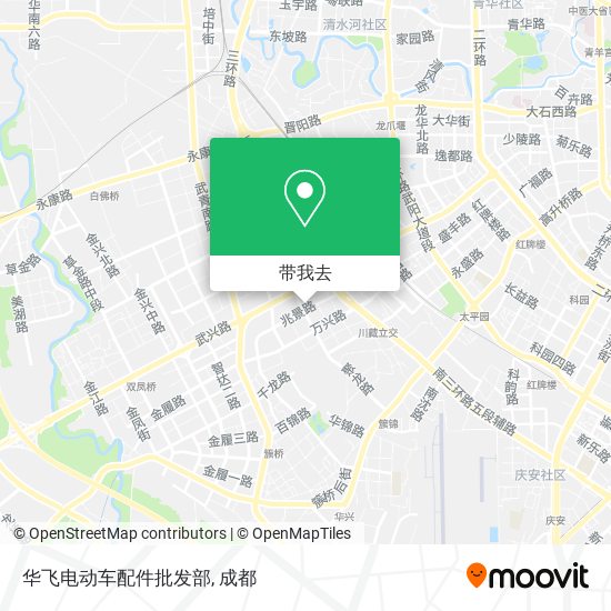华飞电动车配件批发部地图