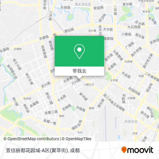 置信丽都花园城-A区(聚萃街)地图