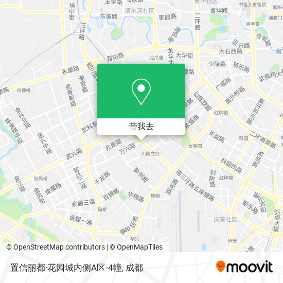 置信丽都·花园城内侧A区-4幢地图