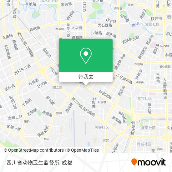 四川省动物卫生监督所地图