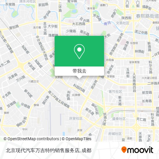 北京现代汽车万吉特约销售服务店地图
