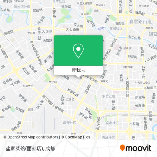 盐家菜馆(丽都店)地图