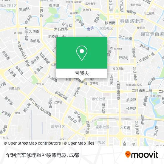 华利汽车修理敲补喷漆电器地图