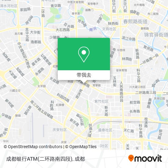 成都银行ATM(二环路南四段)地图