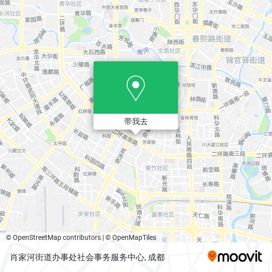 肖家河街道办事处社会事务服务中心地图