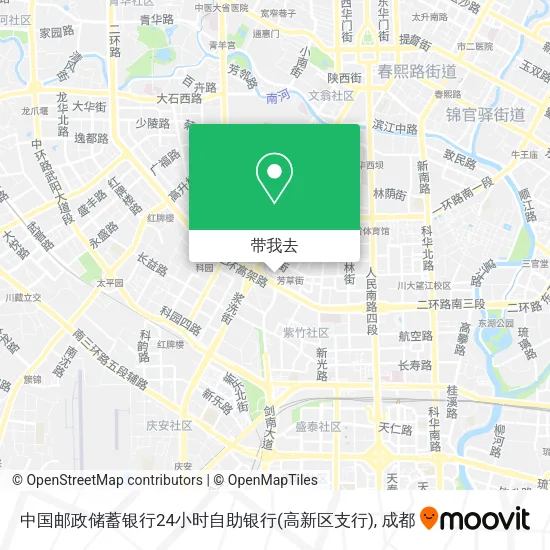 中国邮政储蓄银行24小时自助银行(高新区支行)地图